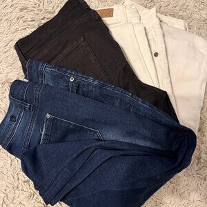Stack of Designer Skinny Jeans (4)
